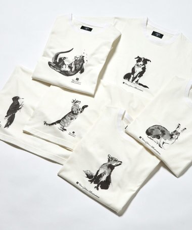 JOSEPH ABBOUD MOUNTAIN 【日本製・アーティストコラボレーション】プレーティング天竺Tシャツ