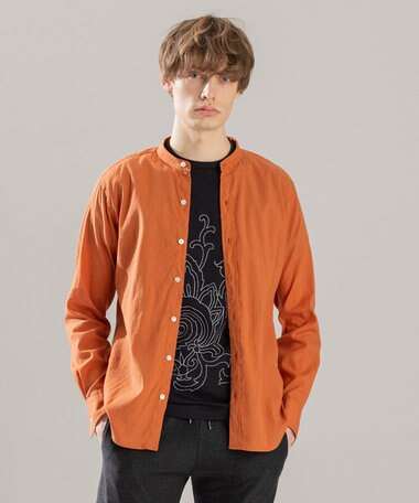 JOSEPH HOMME リネンストレッチブロード　長袖ＢＡＮＤ