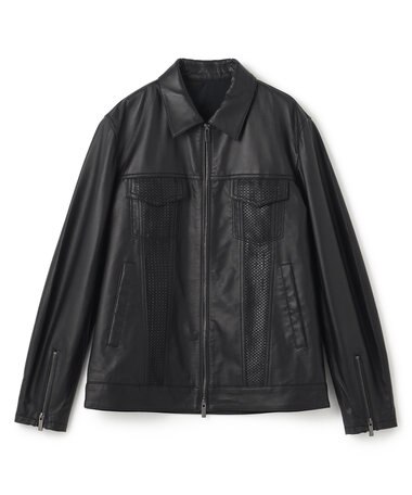 JOSEPH HOMME ライトラムナッパレザー　Ｇジャンタイプ