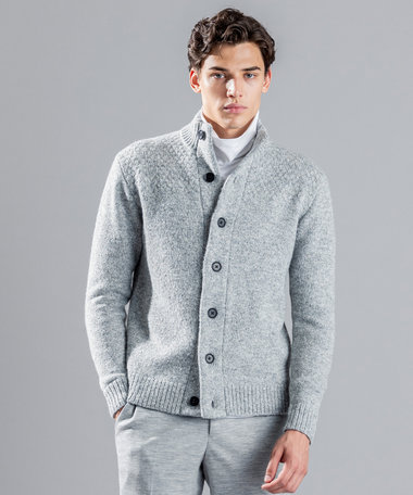 JOSEPH HOMME ツイストメランジ　ニットカーディガン