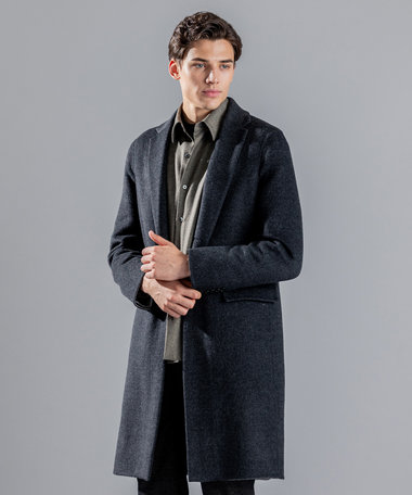 JOSEPH HOMME DOUBLE FACE CASHMERE CHESTER FIELD COAT