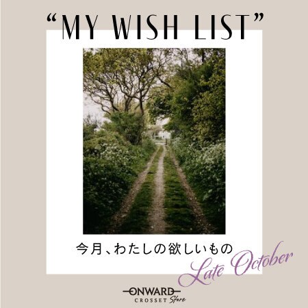 MY WISH LIST-LATE OCTOBER-
