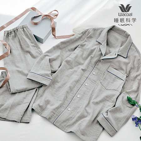 三重ガーゼ使用　ふんわりやわらかいメンズパジャマ