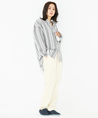 JOSEPH ABBOUD SPACE 【SPACE／UNISEX】JCヘリンボンワイドストライプ シャツ