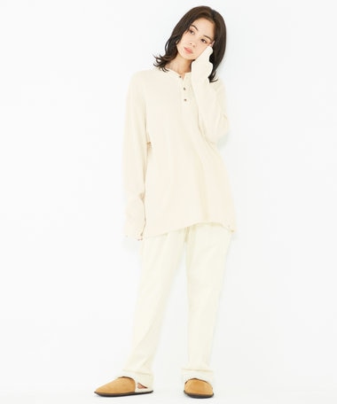 JOSEPH ABBOUD SPACE 【SPACE／UNISEX】OGコットンワッフル カットソー