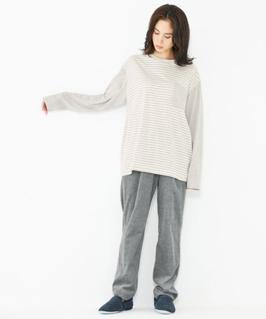 JOSEPH ABBOUD SPACE 【SPACE／UNISEX】OGコットンボーダークレイジー  カットソー