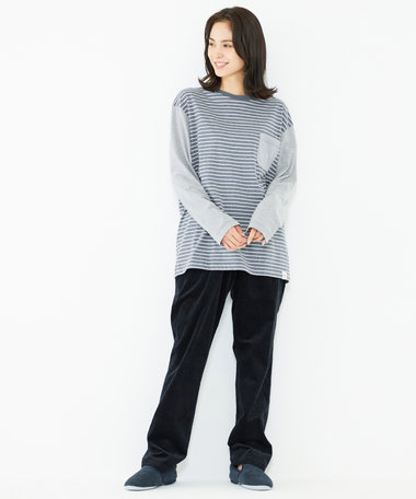 JOSEPH ABBOUD SPACE 【SPACE／UNISEX】OGコットンボーダークレイジー  カットソー