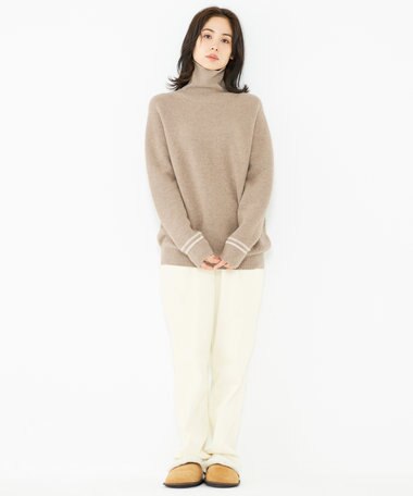 JOSEPH ABBOUD SPACE 【SPACE／UNISEX】ピュアカシミアアンダイド タートルネック