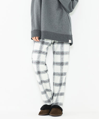 JOSEPH ABBOUD SPACE 【SPACE／UNISEX】フランネルジャージーブロック パンツ