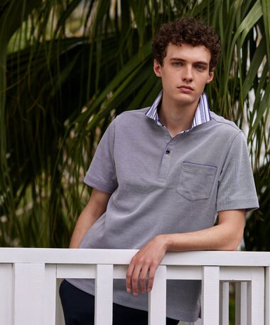 JOSEPH ABBOUD 【カラー豊富】人気！オーガニックコットン使用 ダディポロシャツ