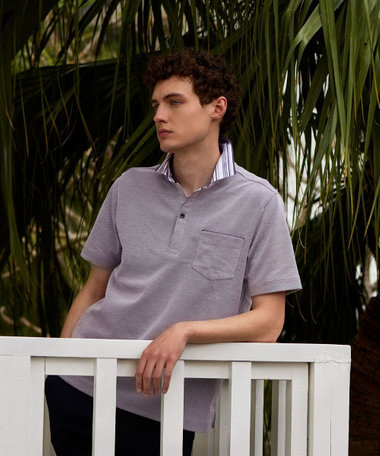 JOSEPH ABBOUD 【カラー豊富】人気！オーガニックコットン使用 ダディポロシャツ