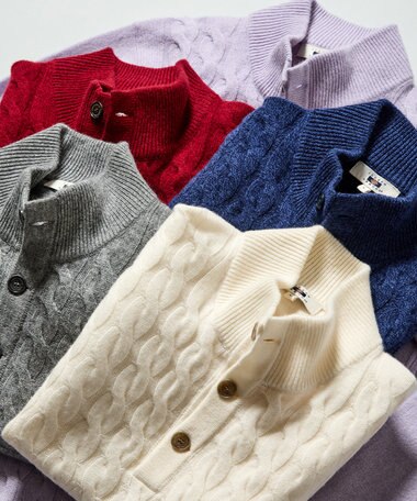 JOSEPH ABBOUD 【カシミヤ混/洗える】カシミヤブレンド ハイネック プルオーバー ニット