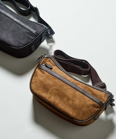 JOSEPH ABBOUD  【軽量/コンパクト】ライトスウェード ハーフムーン　バッグ