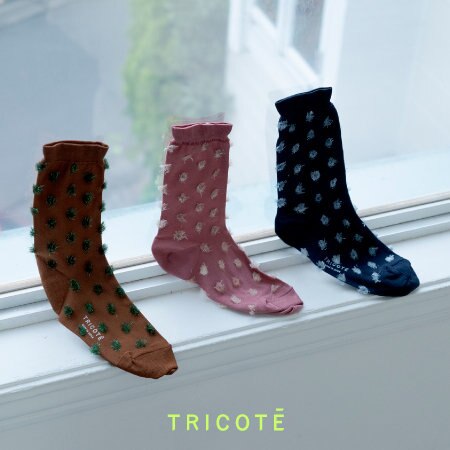 【TRICOTÉ】24AWシーズン《FLOWING》 新作ソックス