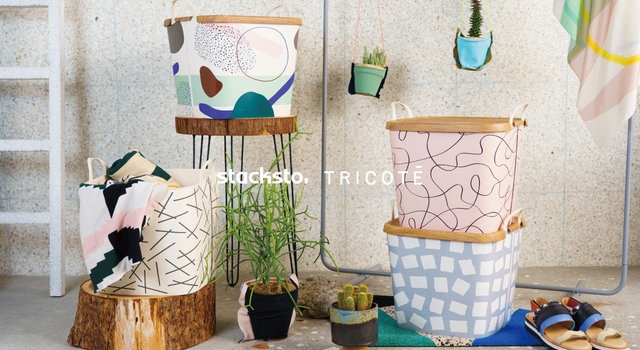 四角いから収まる。TRICOTÉ×stacksto「baquet」のある暮らし