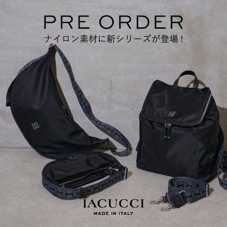 《PRE ORDER》ナイロン素材に新シリーズが登場！
