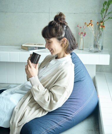 ビーズクッション tetra tetra DENIM -デニム-　ビーズクッション