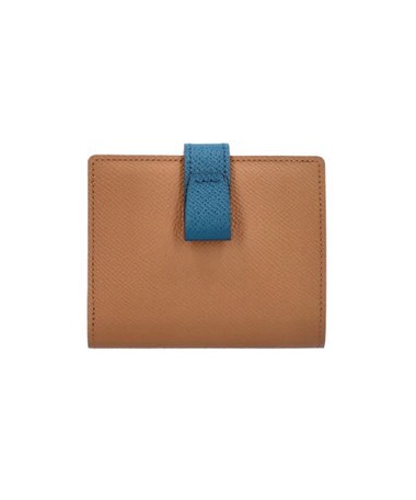 Atelier nuu 日本製 本革 バイカラーnoble 二つ折れウォレット