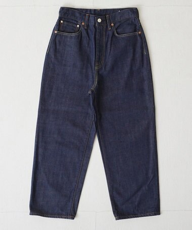 caqu 【洗える】FS ankle boy`s ハイウエストワイドストレートデニム / re.birth
