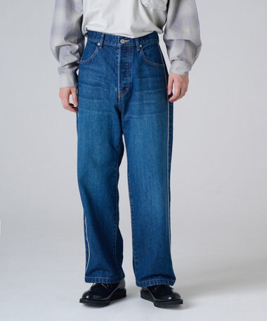 Ripo trenta anni 【洗える】RECONSTRUCT 66 DENIM TROUSER デニムパンツ トラウザーパンツ