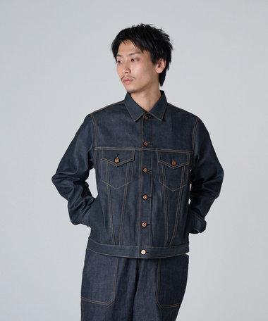 Ripo trenta anni 【洗える/ブランド人気】3RD TYPE RIGID DENIM JACKET デニムジャケット