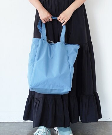 NIZYU KANO ポケッタブル３wayトート サックスブルー