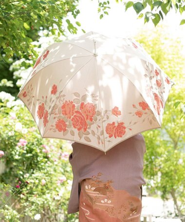 槇田商店 絵おり 薔薇(ばら) 長傘
