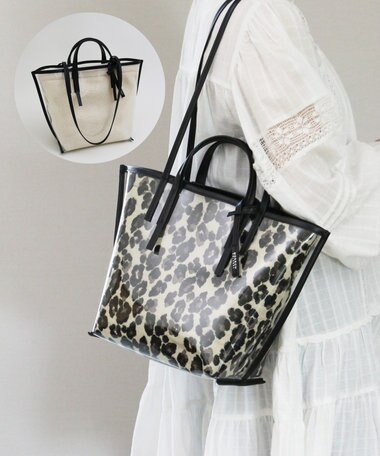 MORROW by thank CECILY OW 2way バッグ 2インナーSET レオパード＆ボア