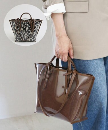 MORROW by thank CECILY OW 2way バッグ 2インナーSET レオパード＆AS.スエード