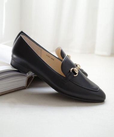 Pointer ビット付きローファー ブラック