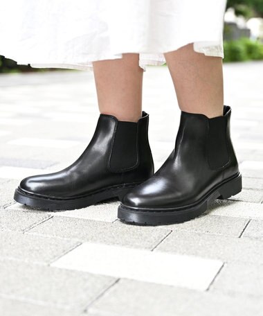 Pointer サイドゴアブーツ ブラック