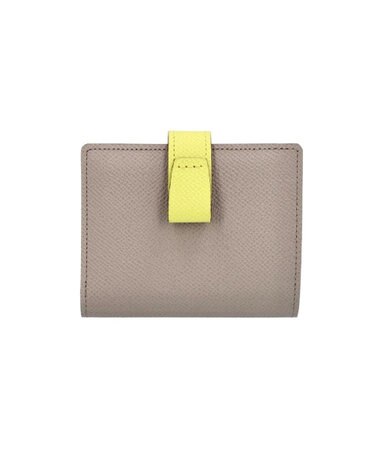Atelier nuu noble 二つ折れウォレット / グレージュ×イエロー