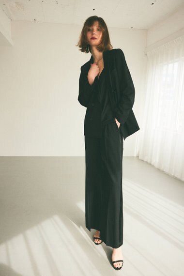 GRACE CONTINENTAL タキシードワイドパンツ