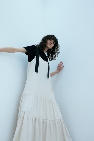 GRACE CONTINENTAL ティアードロングワンピース