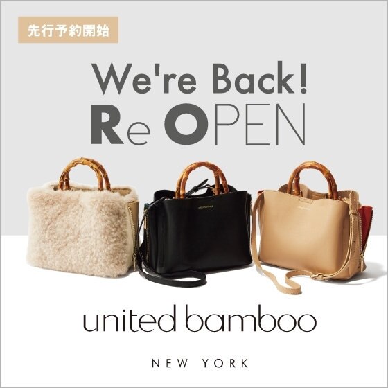 【united bamboo】リニューアルオープン！新作アイテム登場
