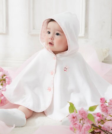 MIKI HOUSE HOT BISCUITS 【70-90cm】 パイル素材おでかけポンチョ