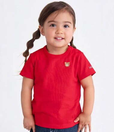 MIKI HOUSE HOT BISCUITS 【70-120cm】【Everyday Series】ワンポイント 半袖Tシャツ