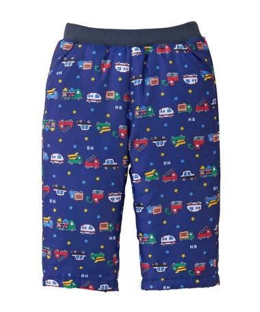 MIKI HOUSE HOT BISCUITS 【80-120cm】 裏ボアフリース 中綿入りパンツ