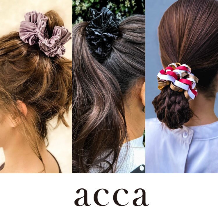 夏のまとめ髪】シュシュでつくる上品なヘアアレンジ | acca(アッカ