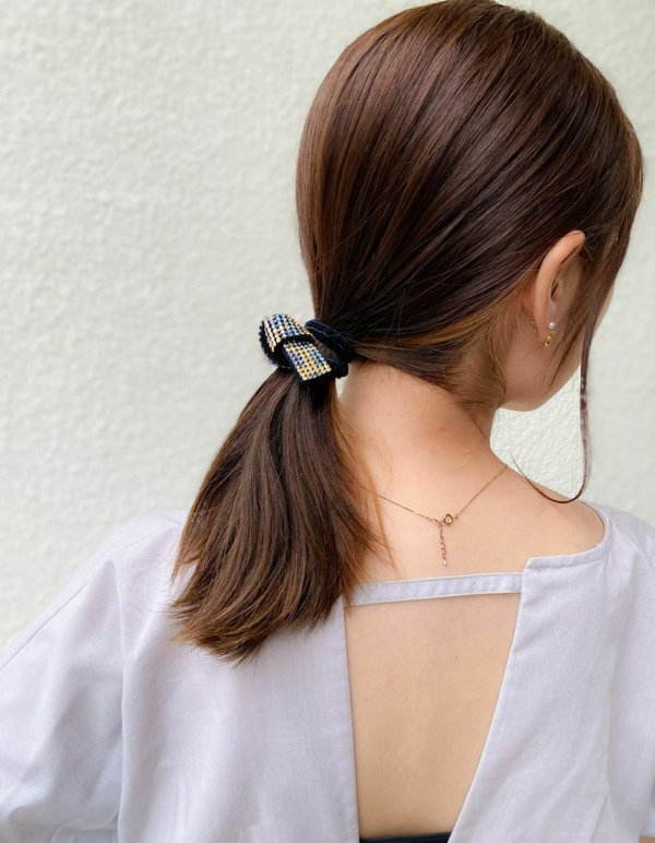 美品　acca  アッカ　ヘアゴム　ドレスポニー　ホワイト 旅行に連れていきたいおすすめのヘアアクセサリー | acca(アッカ