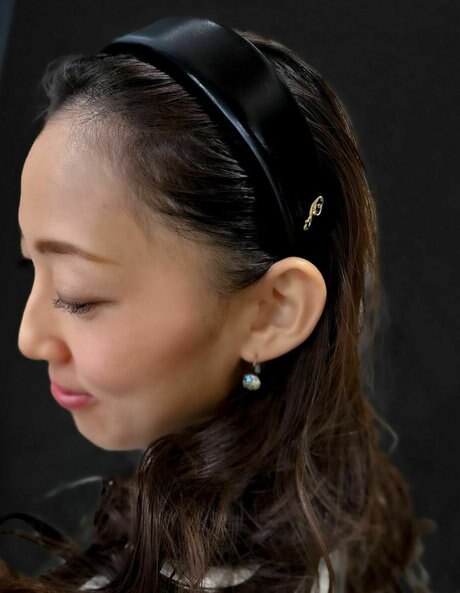 ACCA 黒 ベルベット カチューシャ ヴェルベットリボンヘッドバンド （カチューシャ・カチューム