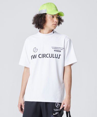 PW CIRCULUS 【MEN】【ストレッチ】ロゴ モックネック シャツ