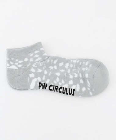 PW CIRCULUS 【MEN】【土踏まずをサポート】ロゴ ショートソックス
