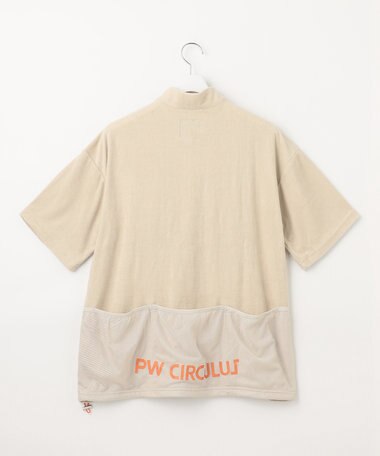 PW CIRCULUS GOLF 【MEN】パイル ハーフジップ ポケット モックネック シャツ