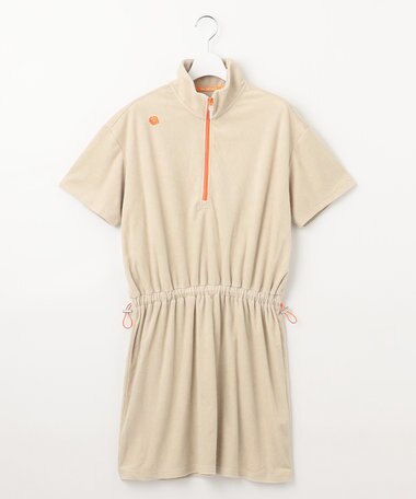 PW CIRCULUS GOLF 【WOMEN】パイル ハーフジップ モックネック ワンピース ゴルフウェア レディース
