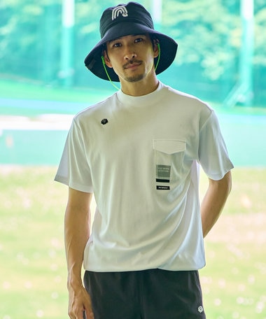 PW CIRCULUS 【MEN】DRY COOL MOVE モックネックT ゴルフ