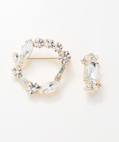 Phoebe 2setゴージャスビジューブローチ