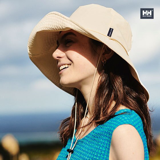 はっ水機能付き！紫外線カット率85％以上のフレアハット