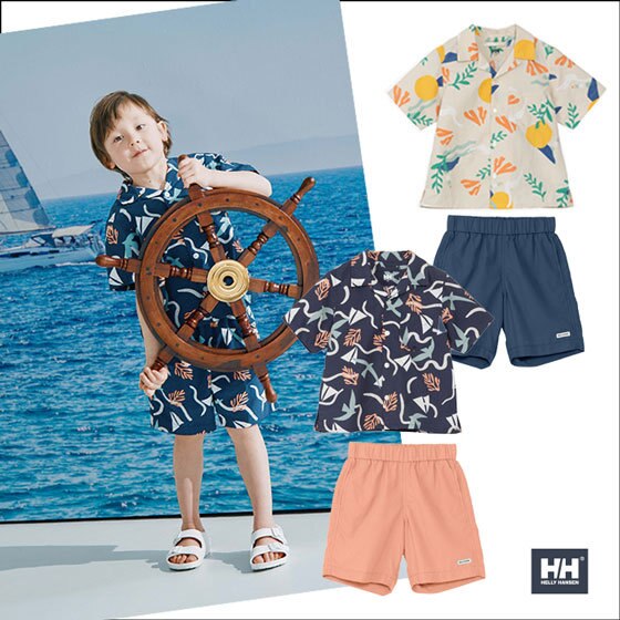 【キッズ】紫外線カット率95％以上！機能性シャツ＆パンツ