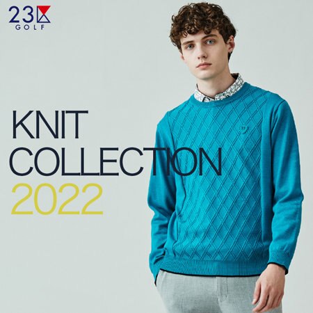 【MEN】冬ゴルフを楽しむ、ニットスタイル